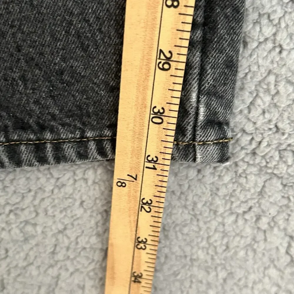 LL Bean Jeans Men’s 40x32 Black Denim Classic Fit Flannel Lined Outdoor Workwear - Picture 10 of 16